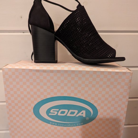 NEW Soda Dress Sandals Black - Picture 5 of 5
